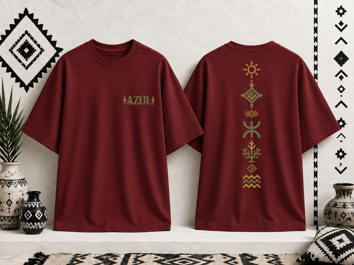 T-Shirt Unisexe IMDIWEN – Design Amazigh Marocain | TIMLSIT