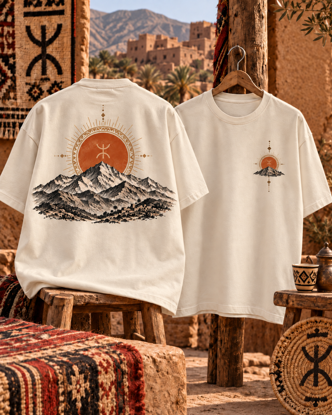 T-Shirt Oversize Atlas Héritage – Unisexe
