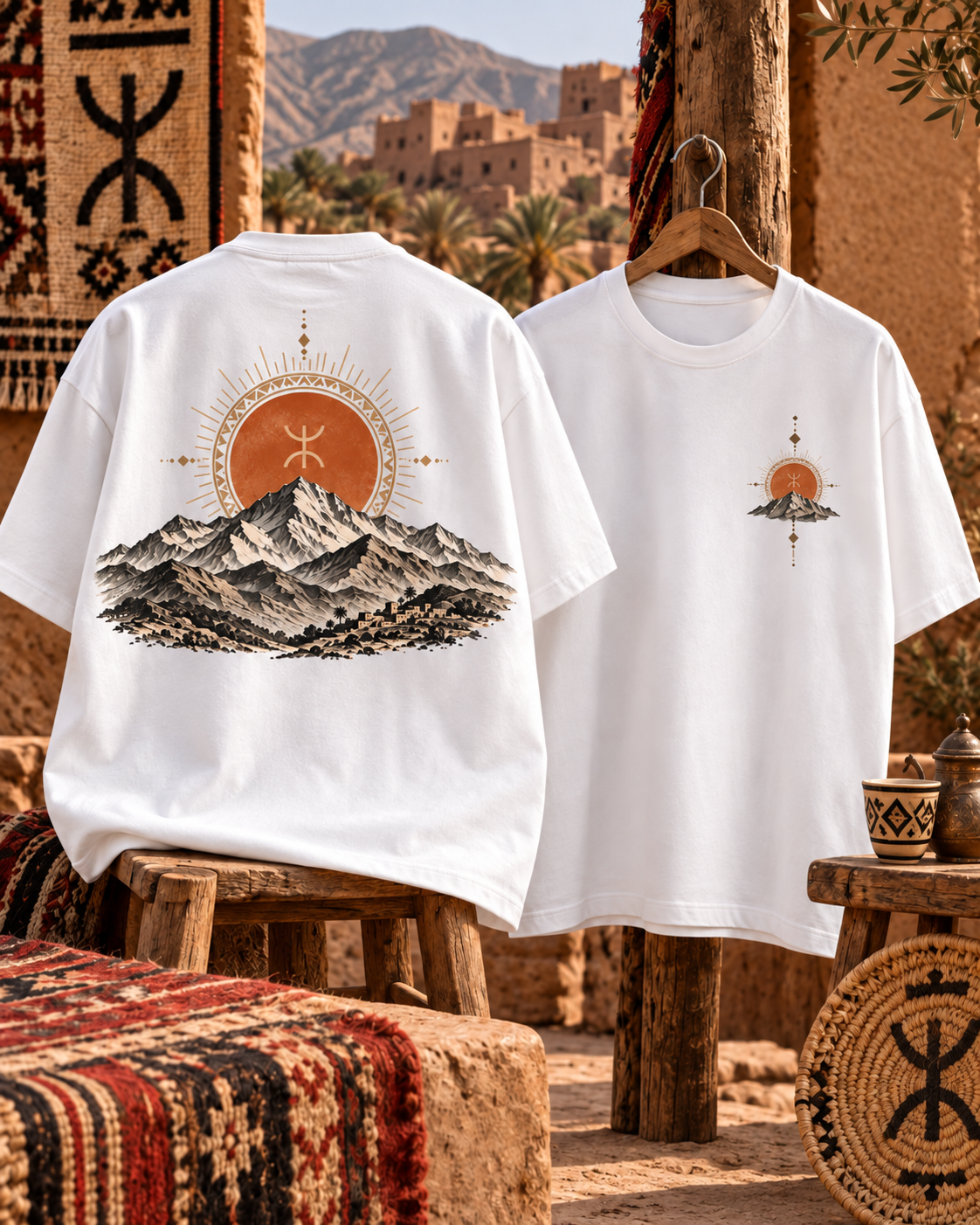 T-Shirt Oversize Atlas Héritage – Unisexe