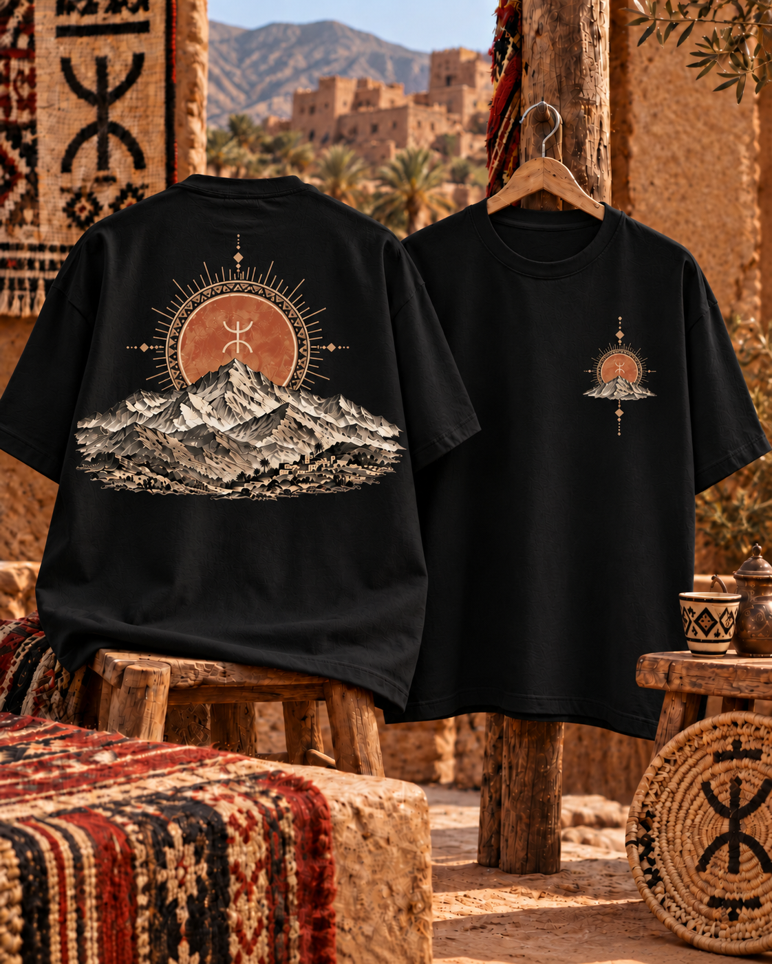 T-Shirt Oversize Atlas Héritage – Unisexe