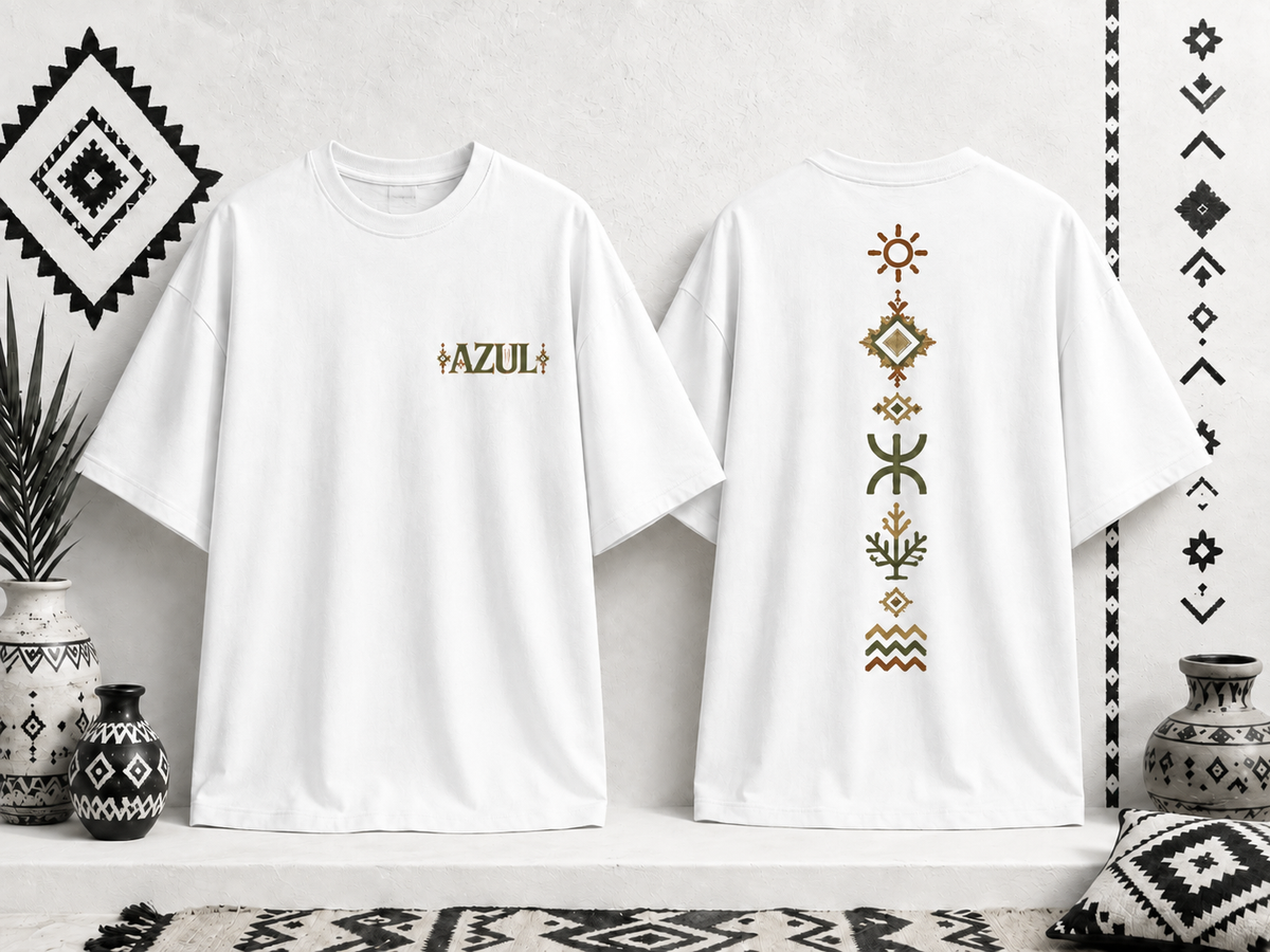 T-Shirt Unisexe IMDIWEN – Design Amazigh Marocain | TIMLSIT